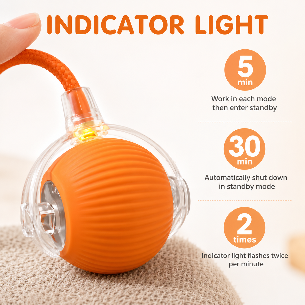 Smart Auto-Play Cat Teaser Ball